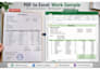 convert PDF to excel professionally